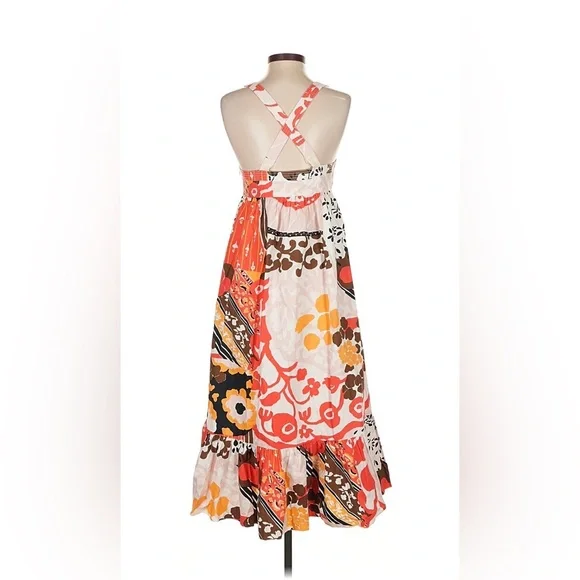 J. Crew Vibrant Floral Midi Dress - Picture 2 of 2